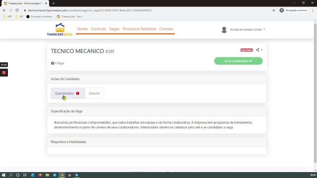 EAD - Entrevista por Vídeo