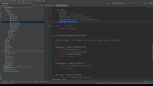 GCA – Padronização das models no django