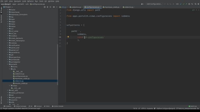 GCA – Padronização de urls no django (MVT)