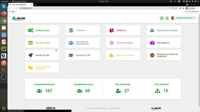 GCA – Usuários que acessam o sistema
