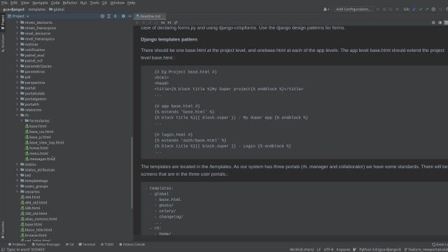 GCA – Padronização do Frontend do django (MVT)