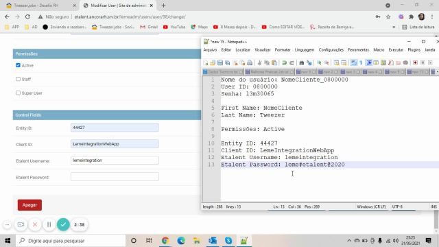 AN1 - Configuração Etalent no Tweezer