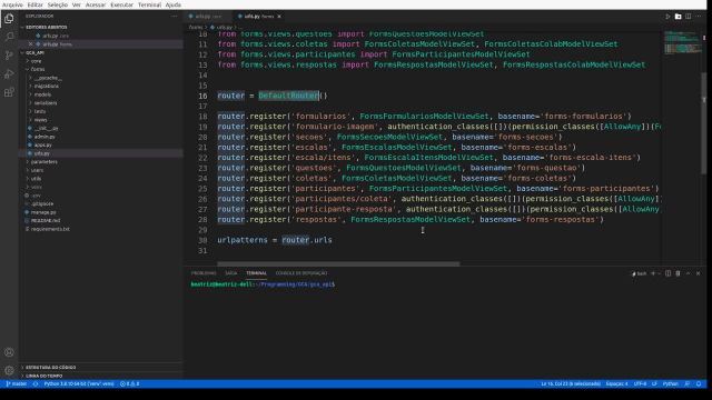 GCA – Padronização de urls no django (API)