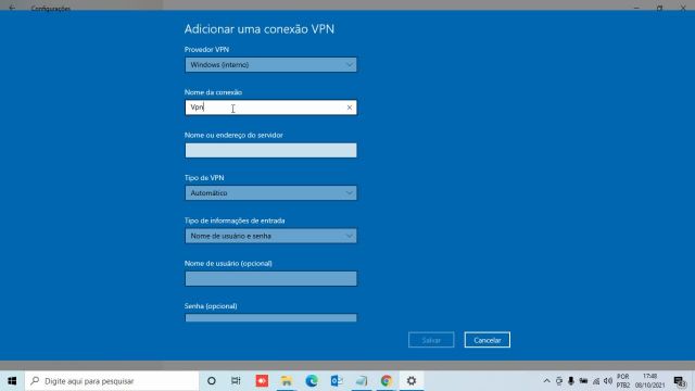 Como configurar a vpn Mikrotik na maquina do usuário P2