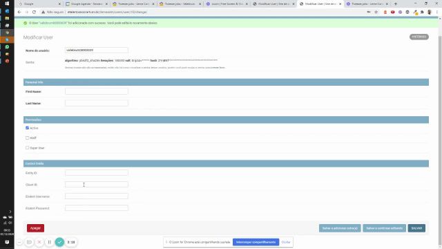 Etalent - Cadastro e Configuração