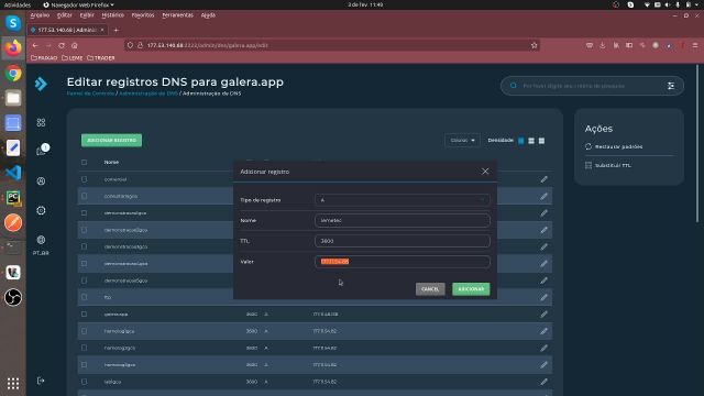 Como criar o DNS do cliente