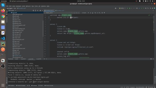 Como criar a configuração do Nginx do cliente