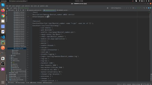 Como criar a estrutura de aplicação(django) do cliente novo Tweezer