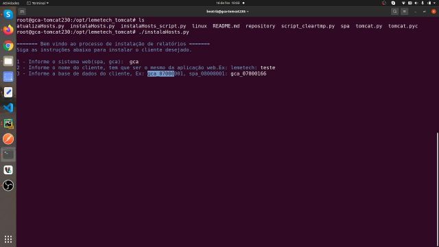 Como criar a estrutura de relatório(tomcat) do cliente novo – Galera