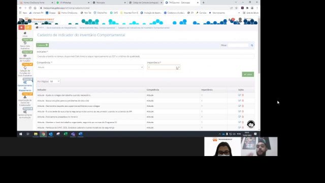 Condução Abertura Avaliação TW - Jean
