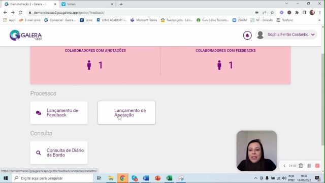 Diário de Bordo – Feedback