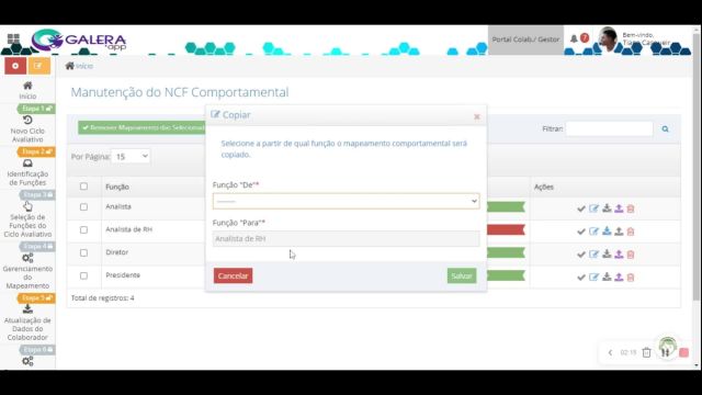18. Módulo Avaliação de Desempenho - Etapa 4 - Manutenção do Mapeamento Comportamental