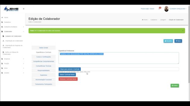 Apresentação - Módulo Banco de Talentos