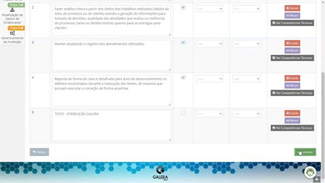 Inclusão / Exclusão de Atribuições em Massa