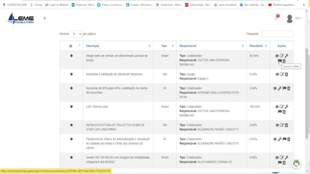 6- METAS - Painel de controle