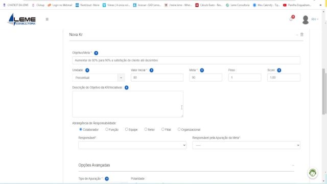 5- METAS - Cadastro de OKR