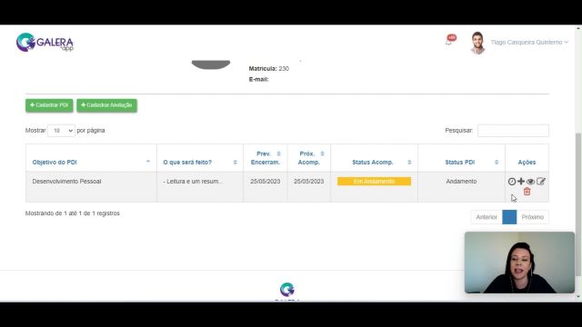 Gestor - Acompanhamento do PDI
