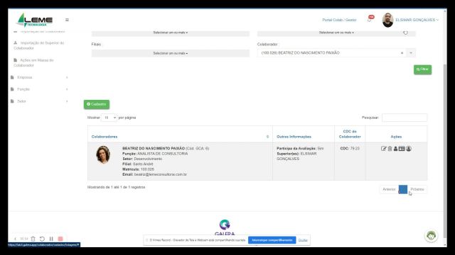 Recurso - Troca de Usuário