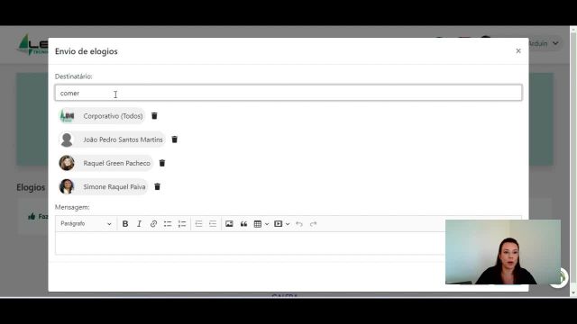 Colaborador - Como registras Elogios no Galera.App