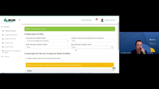 Laatus - Módulo de Metas